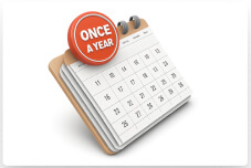 Once a year calendar
