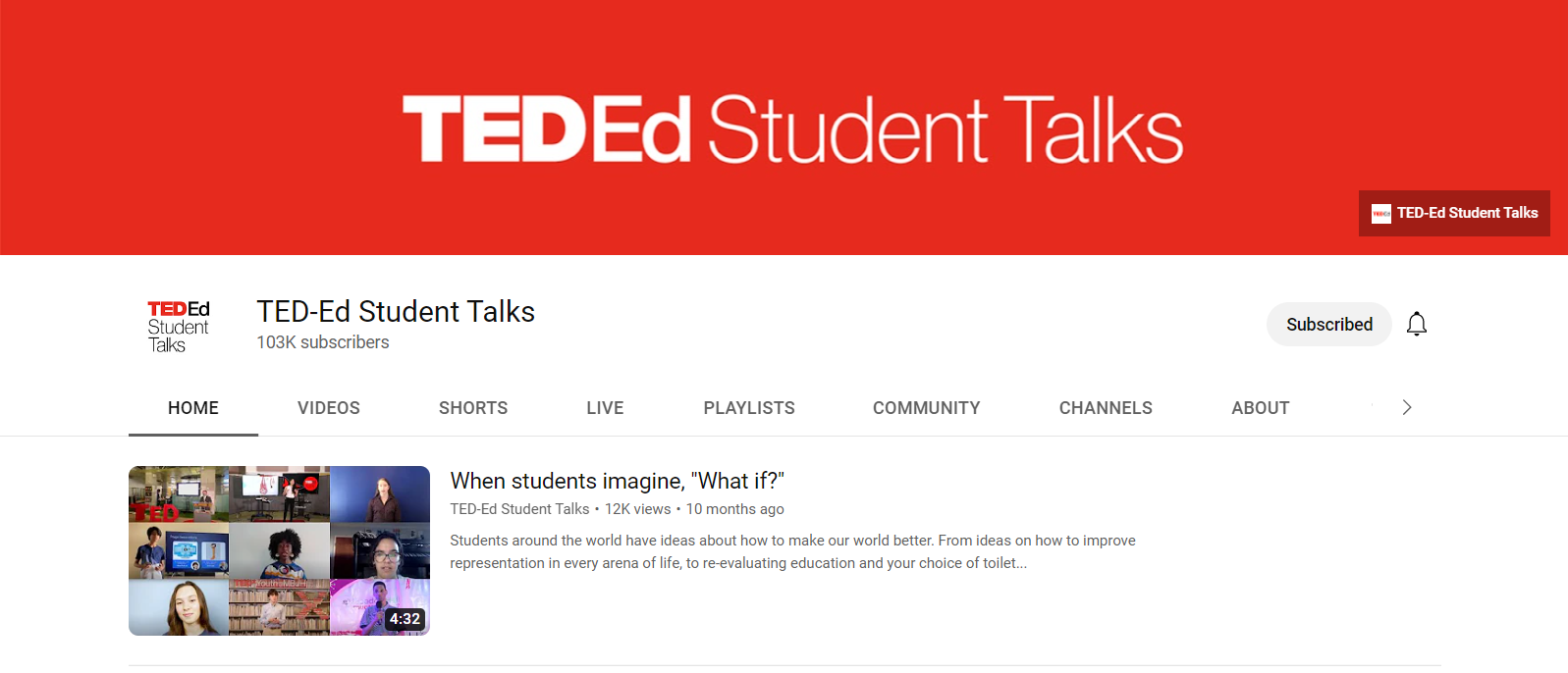 ted ed youtube talks