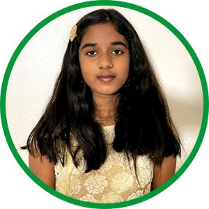 Nitya grade 7 student at 98thpercentile