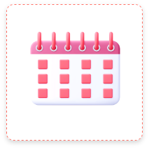 Monthly Show & Tell calendar