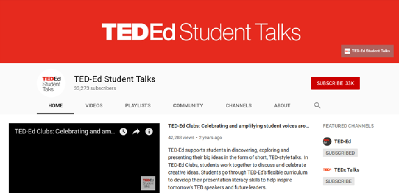 ted ed youtube talks